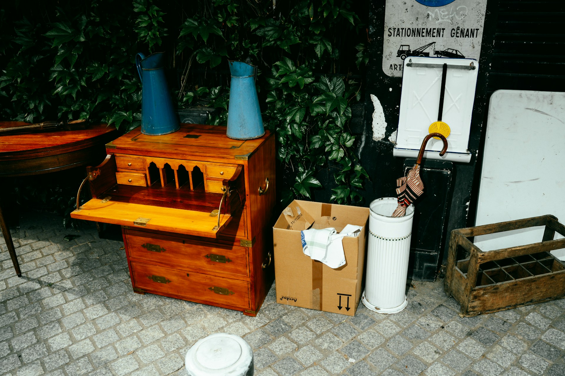 Community swap event - people exchanging goods